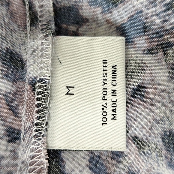 Van Winkle & Co Purple Black Animal Print Mobwife Top & Pants Pajama Set Size M - Picture 14 of 15